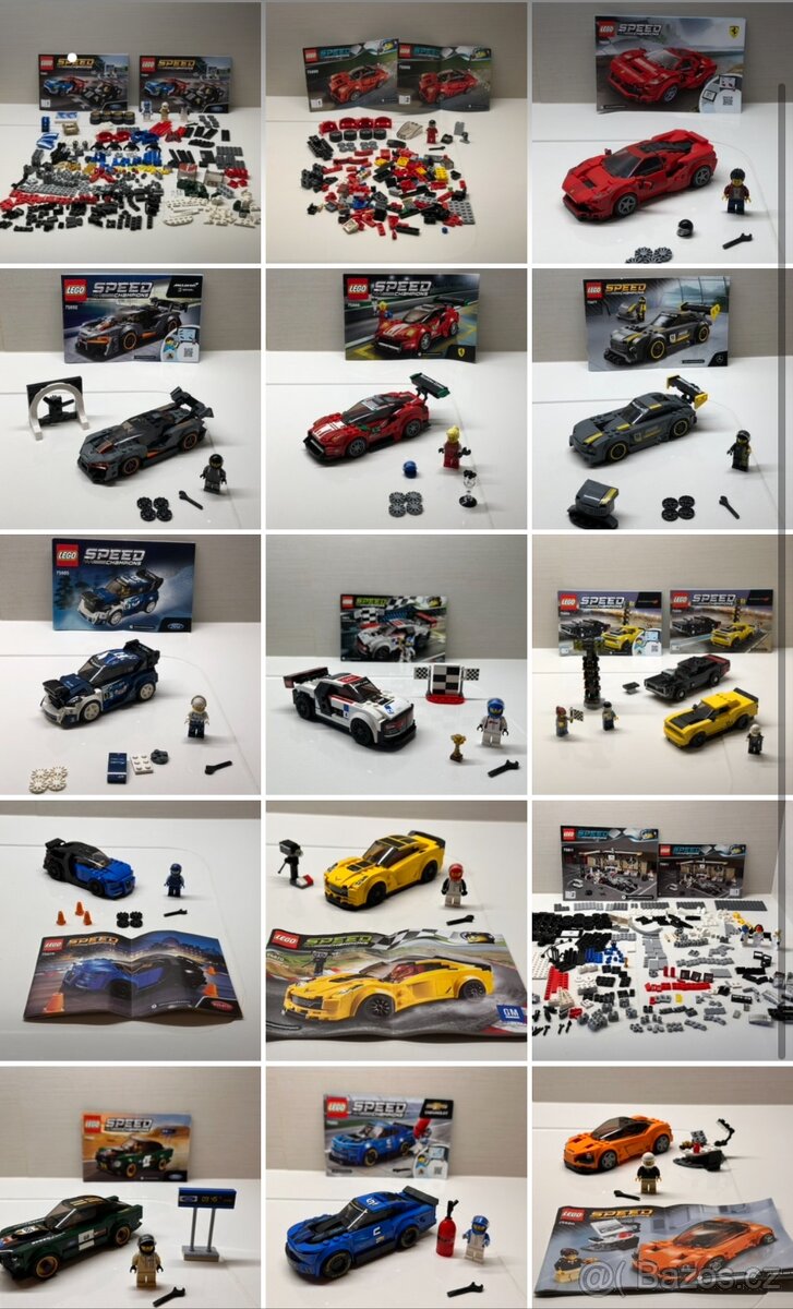 Lego Speed Champions sestavené s návodem