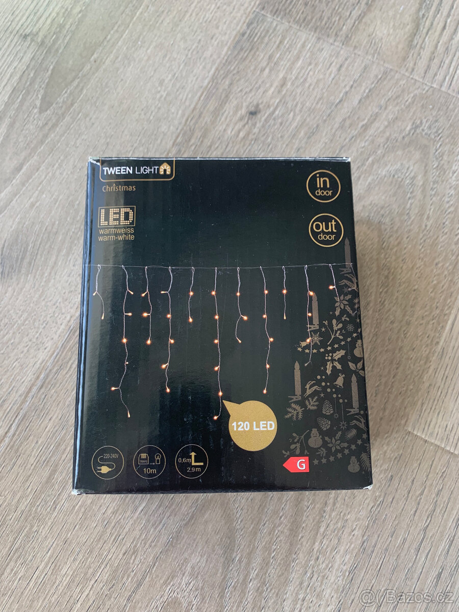 LED světelný závěs 120 LED (2,9x0,6m)