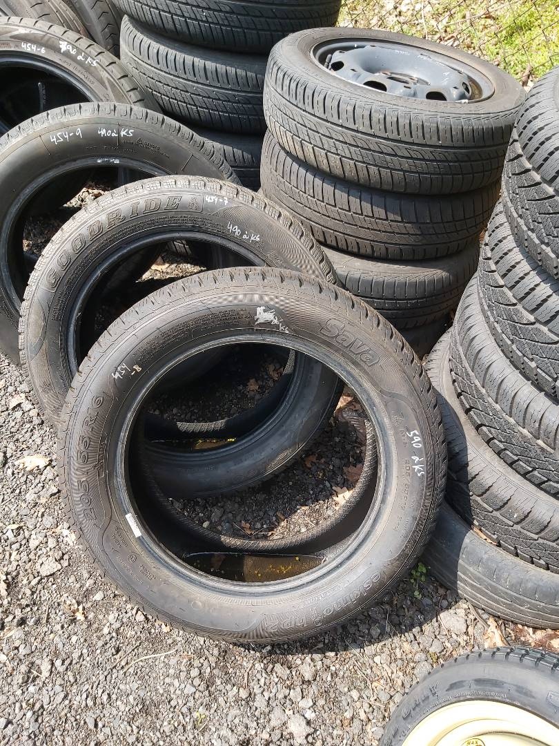 454. nejeté disky a pneumatiky po jednotlivých ks