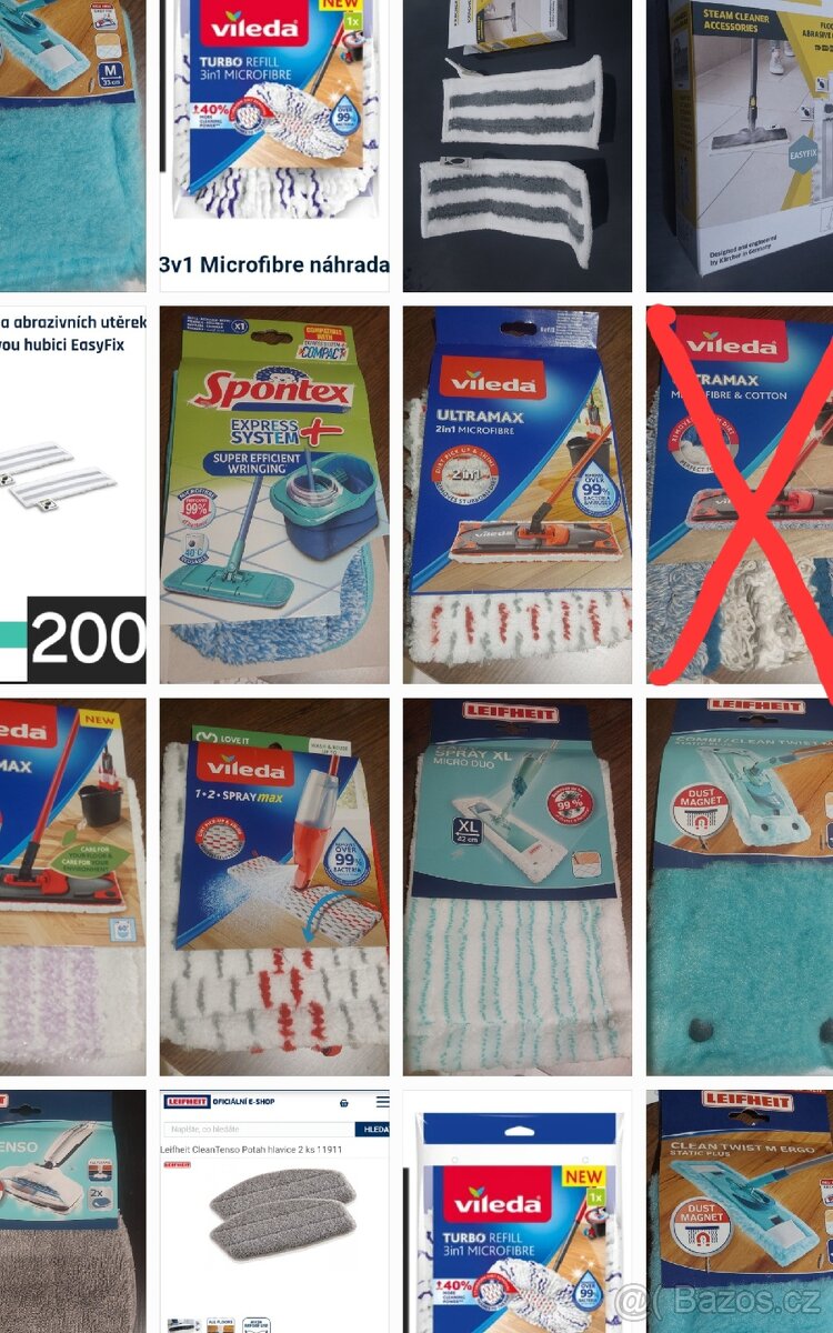 VILEDA LEIFHEIT KARCHER NASADA NAHRADA NA MOP