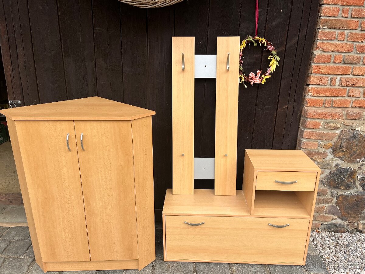 Skříňka+botník+věšák