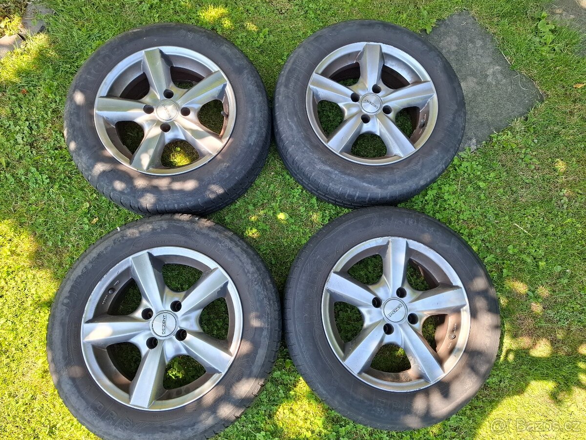 Litá kola Dezent + letní pneu.195/65 r15