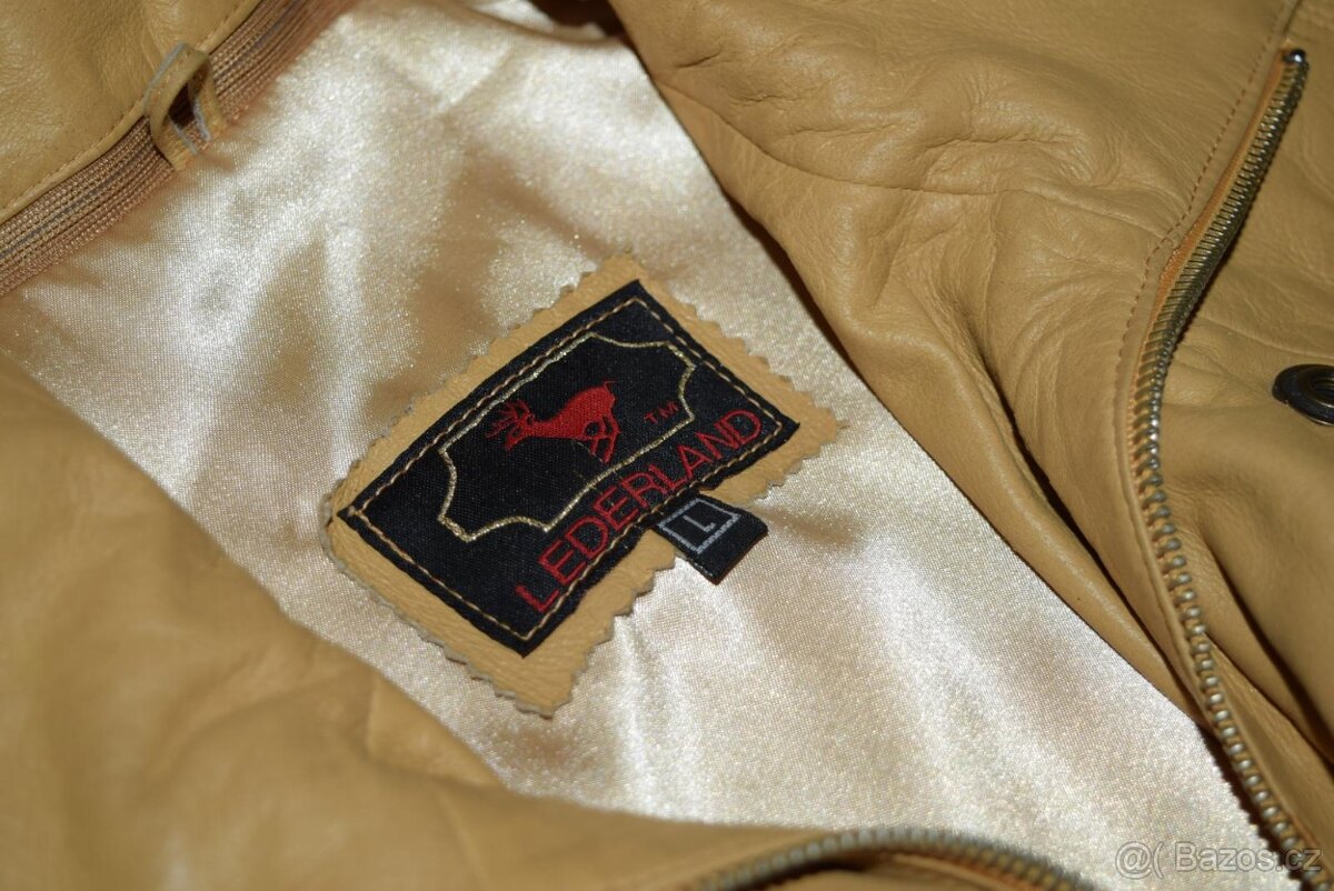 Luxusní pánská kožená bunda-LEDERLAND- vel. 52