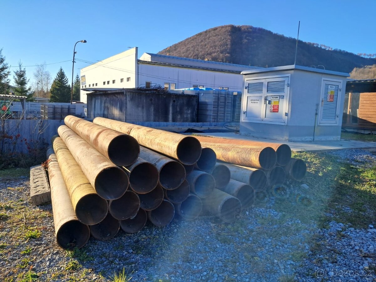 Ocelové roury DN 300, 150, 120, 100