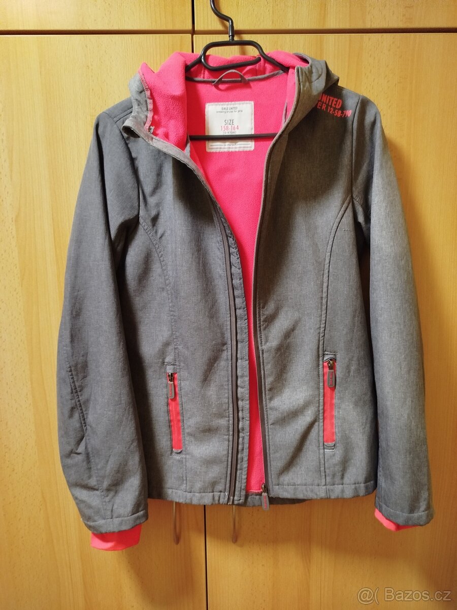 softshellová bunda Girls United vel.158/164