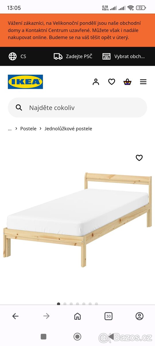 Postel Neiden 90 x 200