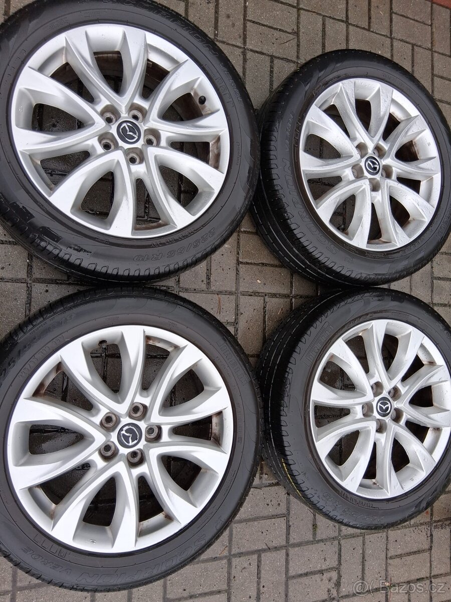 MAZDA CX-5 5x114,3 R19 ET50+LETNÍ 225/55R19 4mm