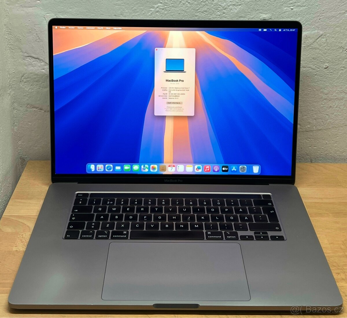 MacBook Pro 16” 2019 CTO/32GB RAM/i7/1TB SSD/ Záruka
