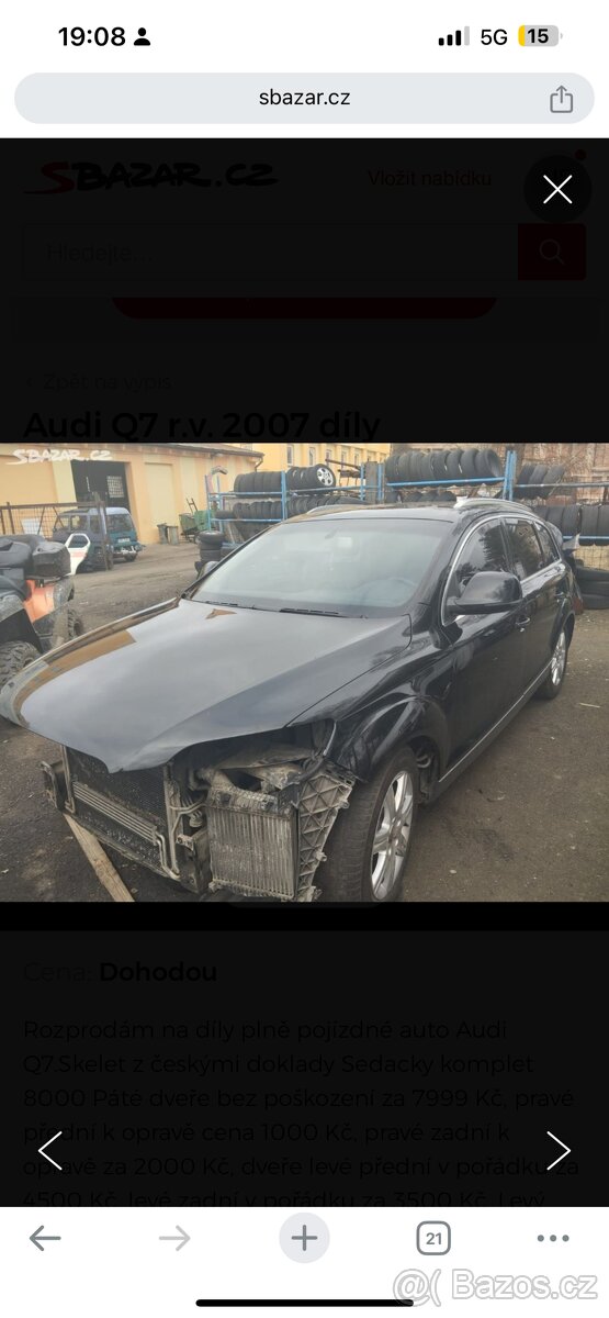 Audi Q7 r.v2007 3.0 tdi