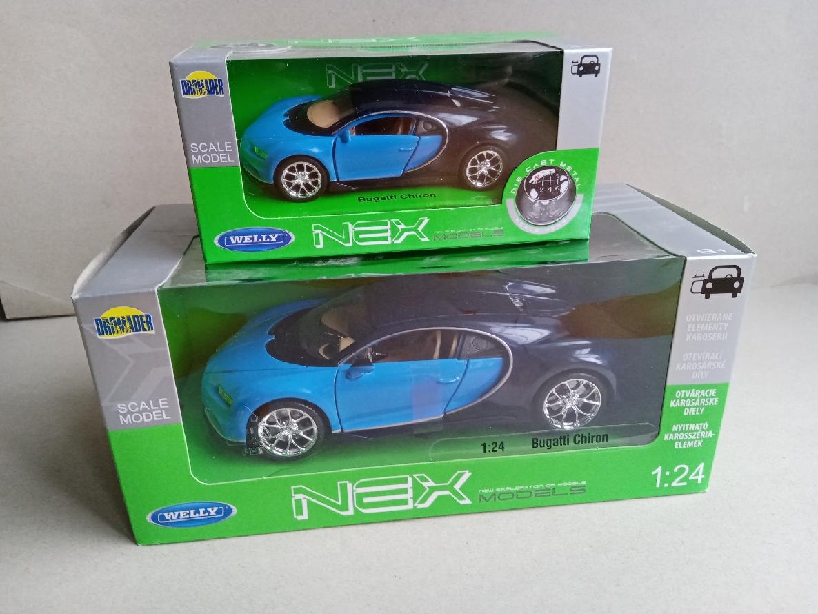 Bugatti Chiron -Welly 1:24, 1:34-39, nové
