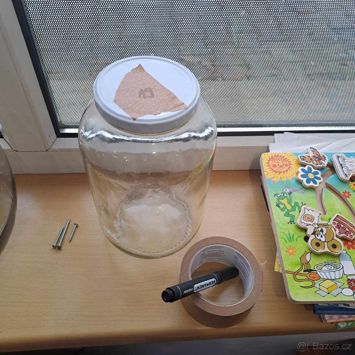 Sklenice zavařovací se šroubovacím víčkem, 5 l