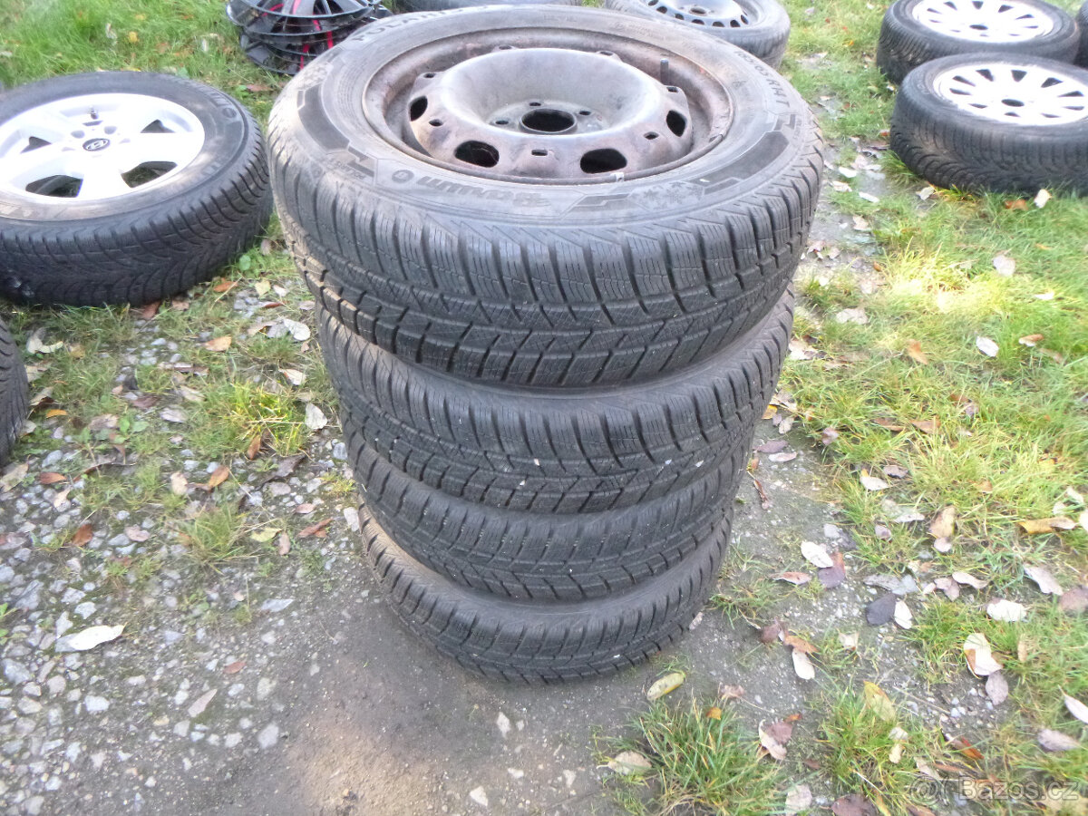 4x disk (5x100) zimní pneu barum 185/65 r15