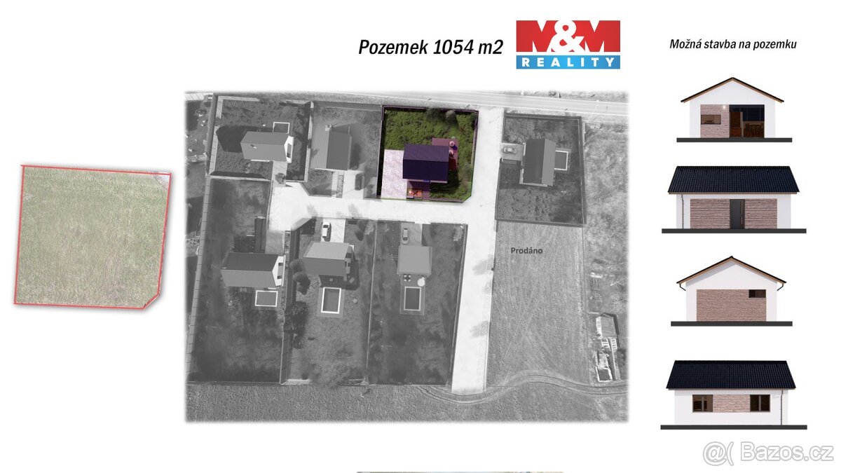 Prodej pozemku, 1054 m², Sedlčany
