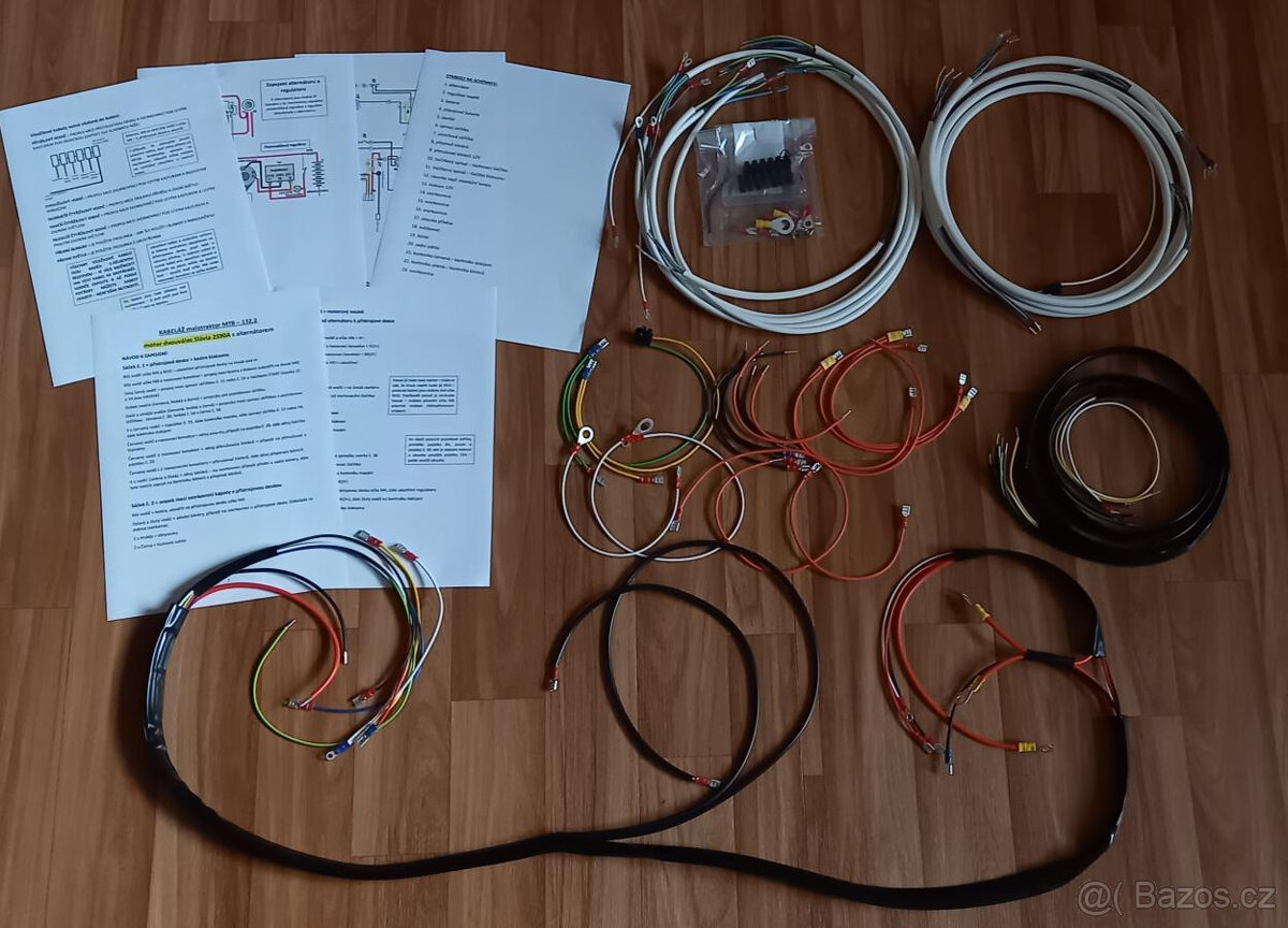 kabeláž malotraktor MT8 132.2 (dvouválec Slavia)