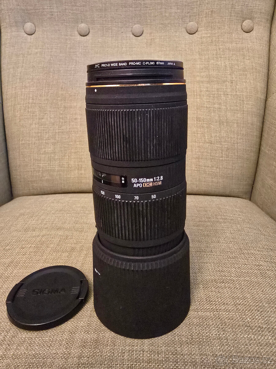 Sigma 50-150 APO DCm HSM F2.8 pro CANON s polarizacnim filtr