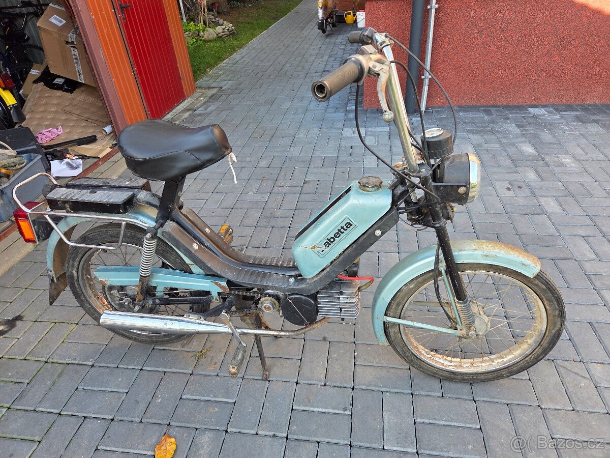 Babetta 210 s kartičkou, modrá původní, funkční 9.