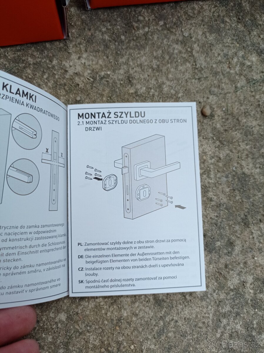 Dveřní klika Metal-Bud TOPAZ nerezová ocel