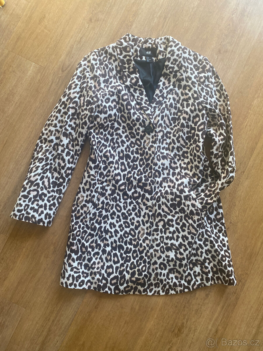 H&M Dámské sako s leopardím vzorem M/38