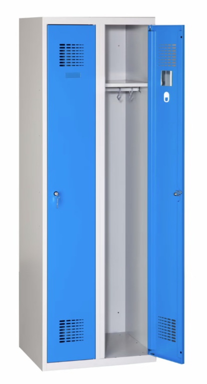 Svařované šatní skříně Raphael, 2 oddíly, cylindrický zámek