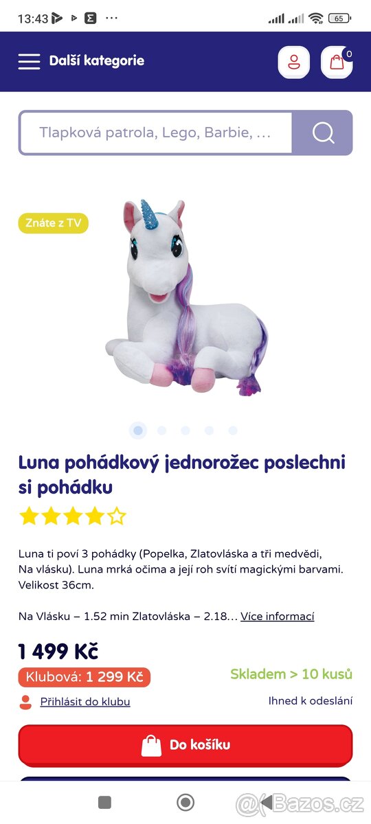 Mluvící jednorožec Luna