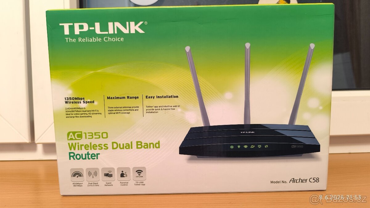 WIFI router AC 1350 Wireless Dual Band Archer C58