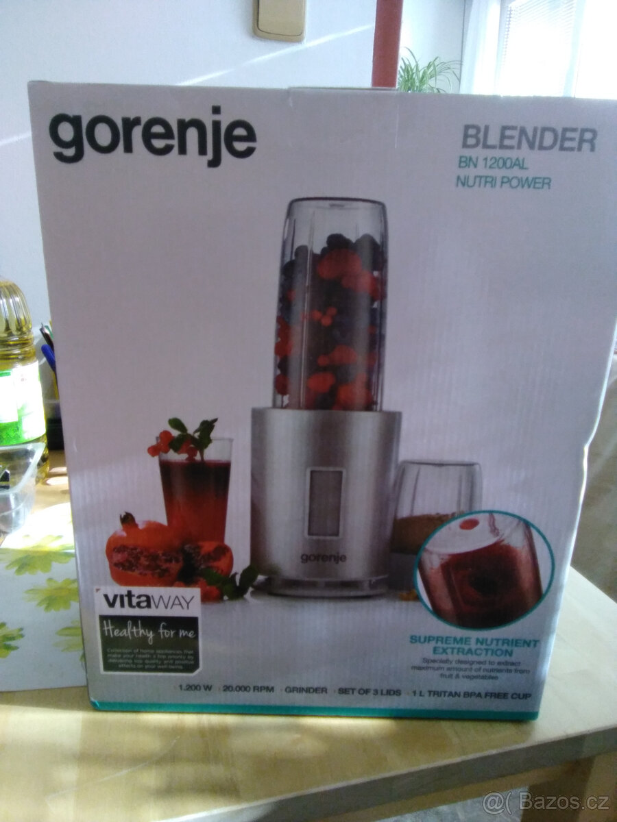 Stolní mixér - sekáček 2v1 Gorenje NOVÝ nepoužitý