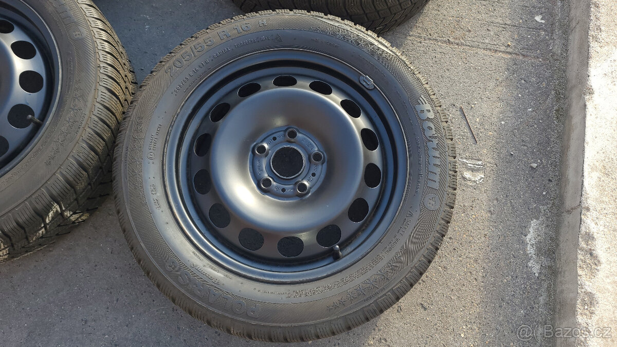 Pěkná zimní kola 16" 5x112 ET48 Octavia 3, Golf 7