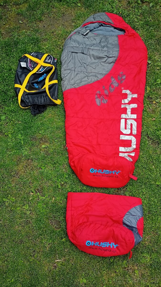 Dětský spací pytel spacák Husky Kids Magic červený -12'C