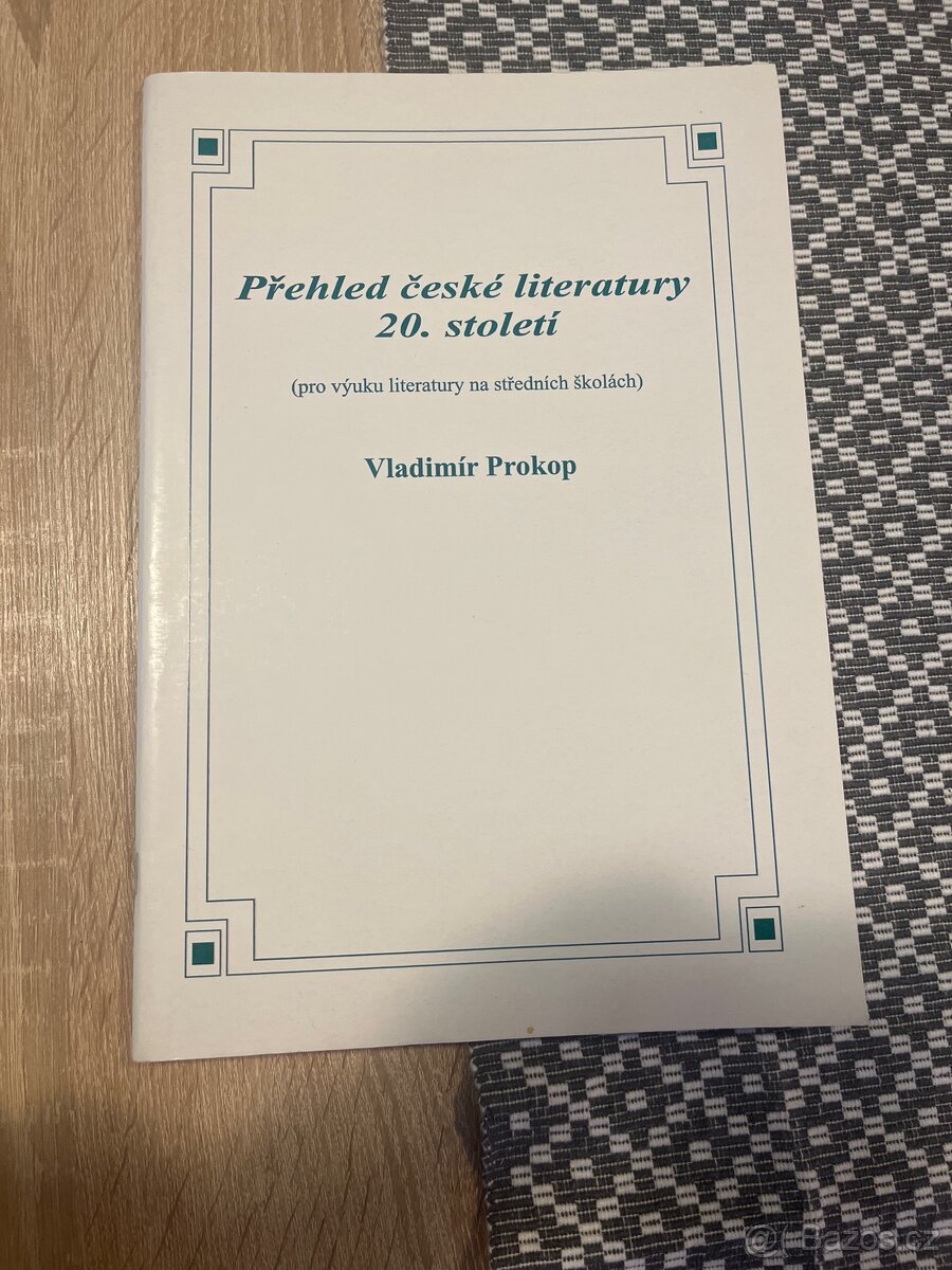 Přehled české literatury 20. století - Vladimír Prokop