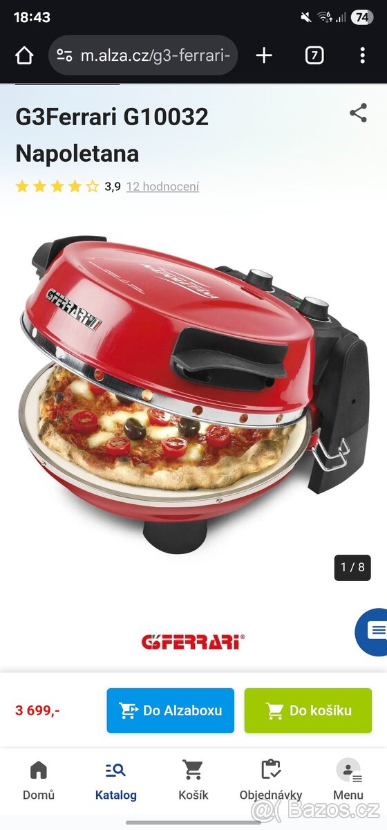 Pec na pizzu G3 Ferrari