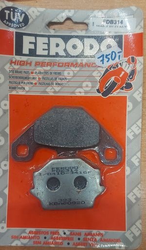 Brzdové destičky FDB 314 P Ferodo