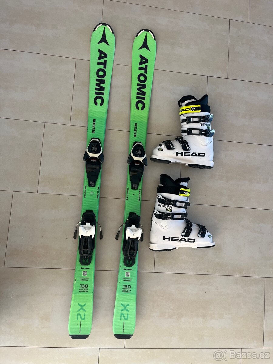 Dětské lyže Atomic Redster X2 130cm+ Boty Head Rebels