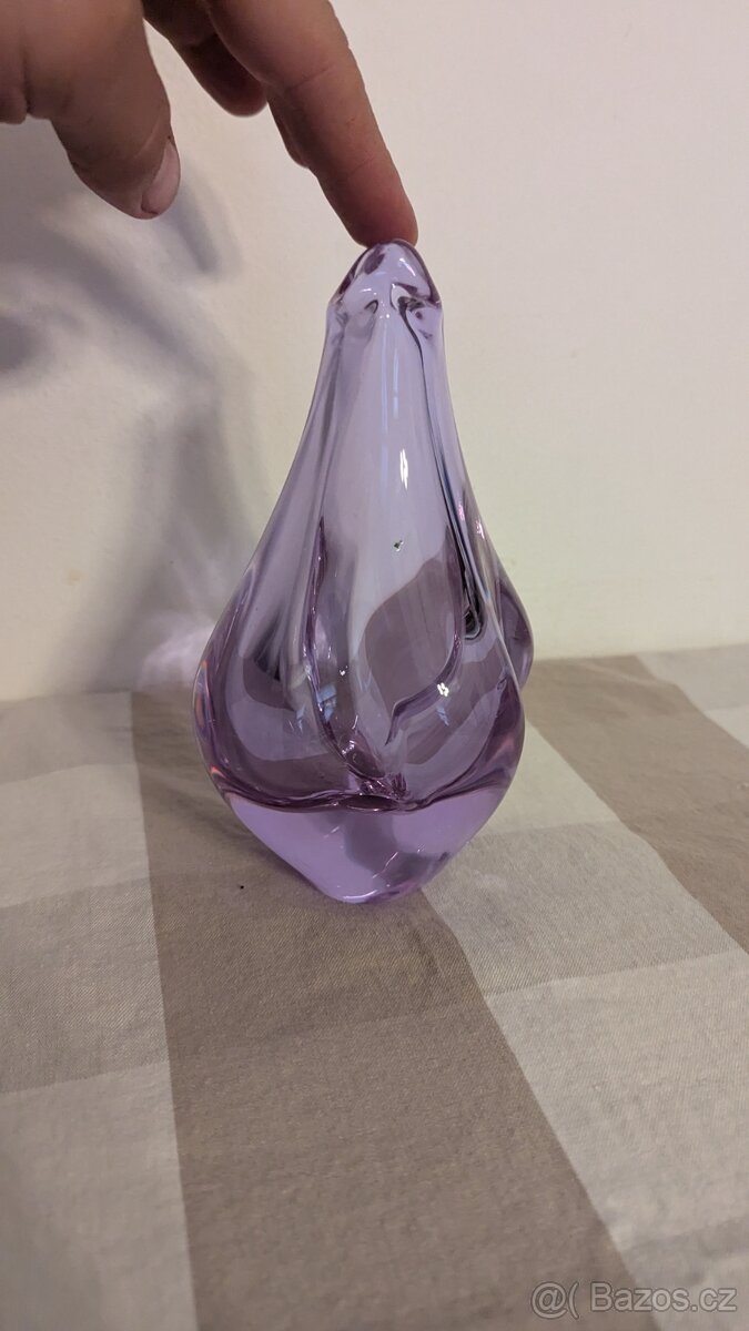 Vázička hutní sklo