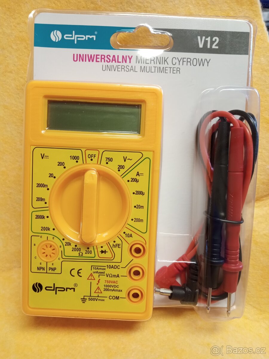 Prodám digitální měřící přístroj - multimetr V12