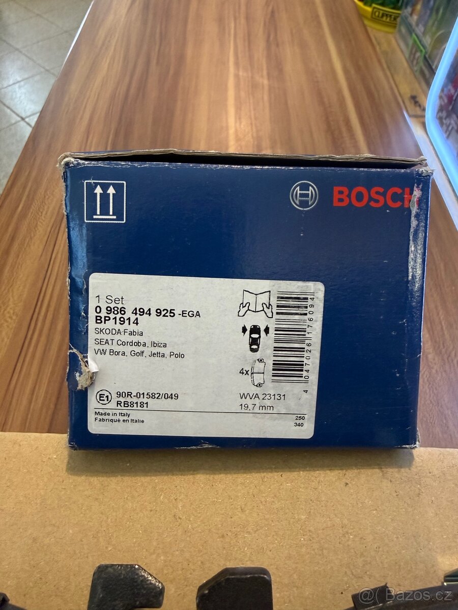 0986494925 BOSCH SADA BRZDOVÝCH DESTIČEK