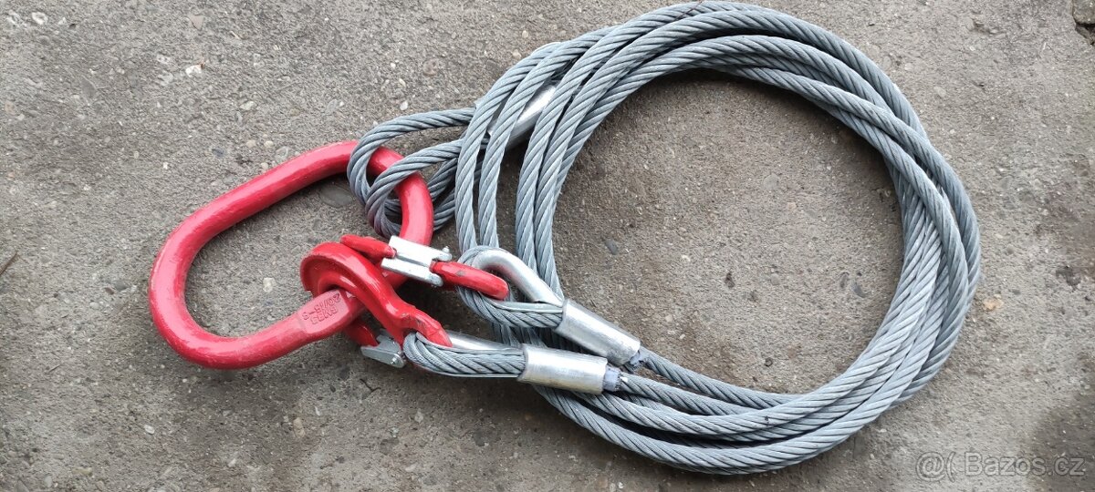 Vázací ocelové lano - dvojhák