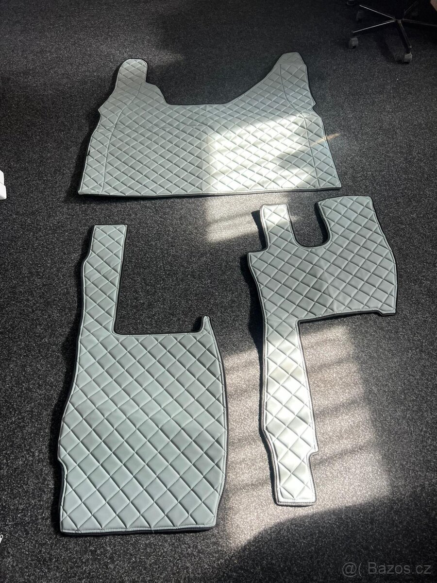 Kožené koberečky, šedé, Ford - F-max