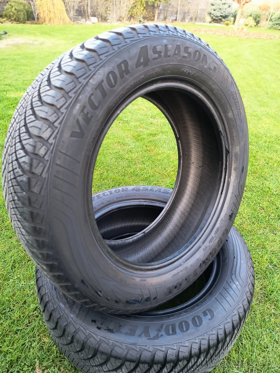 2ks celoroční pneumatiky GOODYEAR 235/55 R17 103H