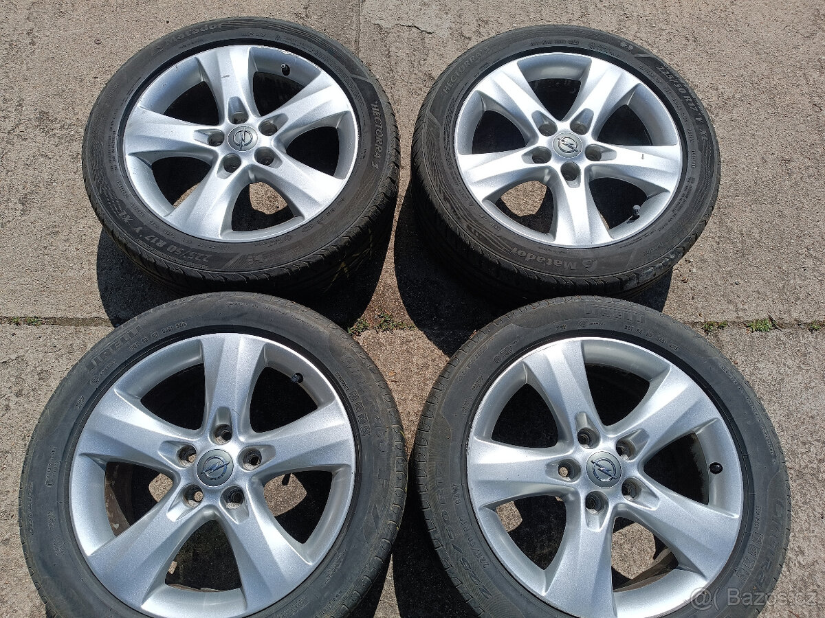Astra J / Zafira C - alu 7x17 et44 + letní 225/50/17