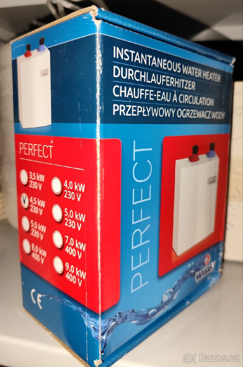 Elektrický ohřívač tlak. 4,5 kW Perf