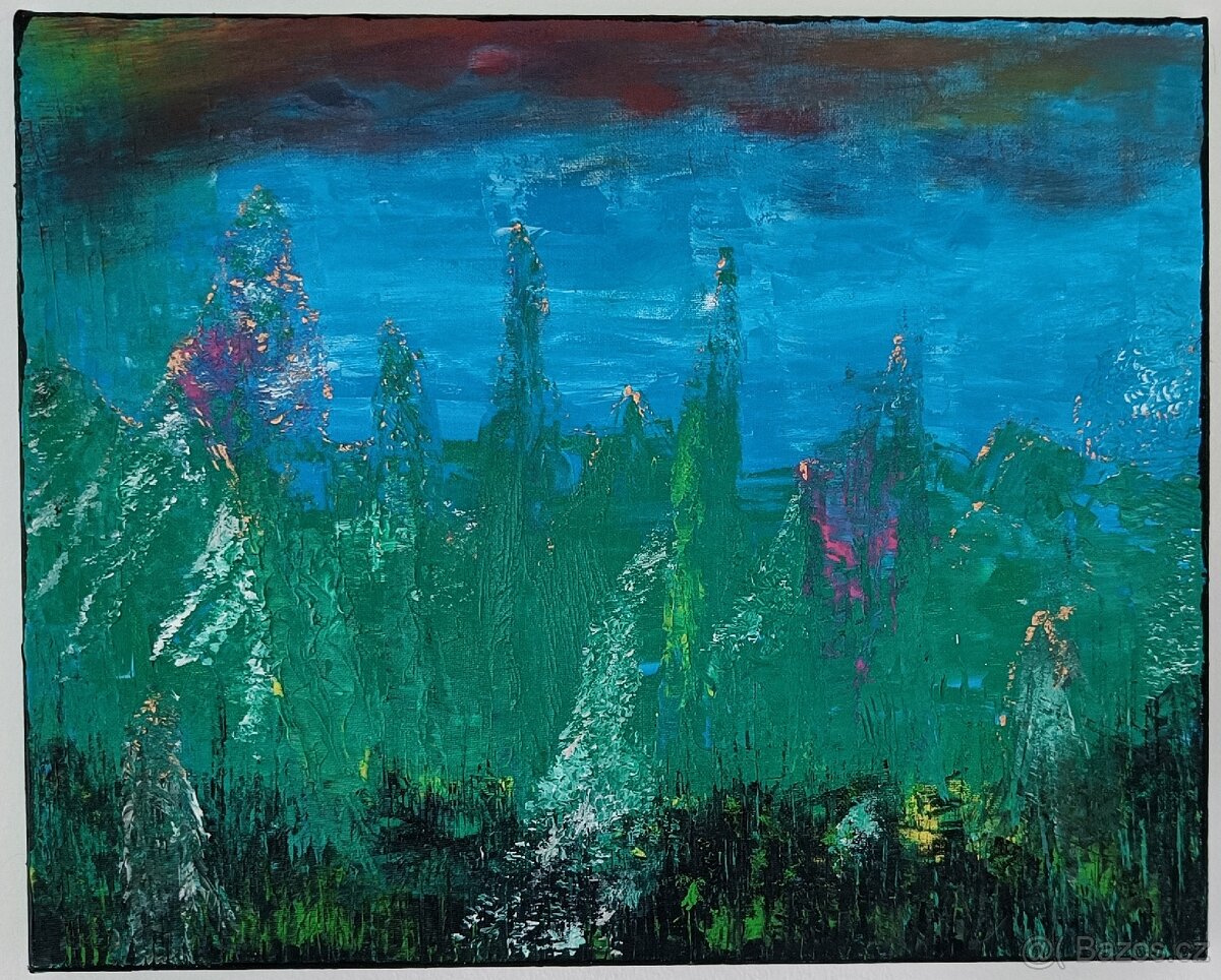 Abstract-Dimension Poisonous Clouds 50x40 cm