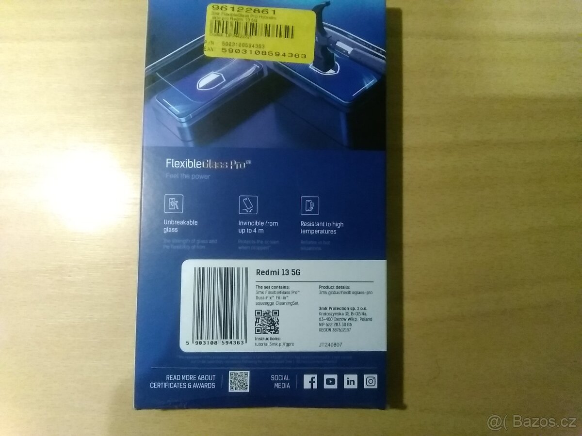 Flexibilní sklo
