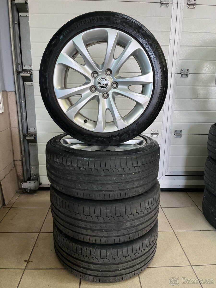 alu kola 5x112 r17 + letní pneu Continental premiumcontact