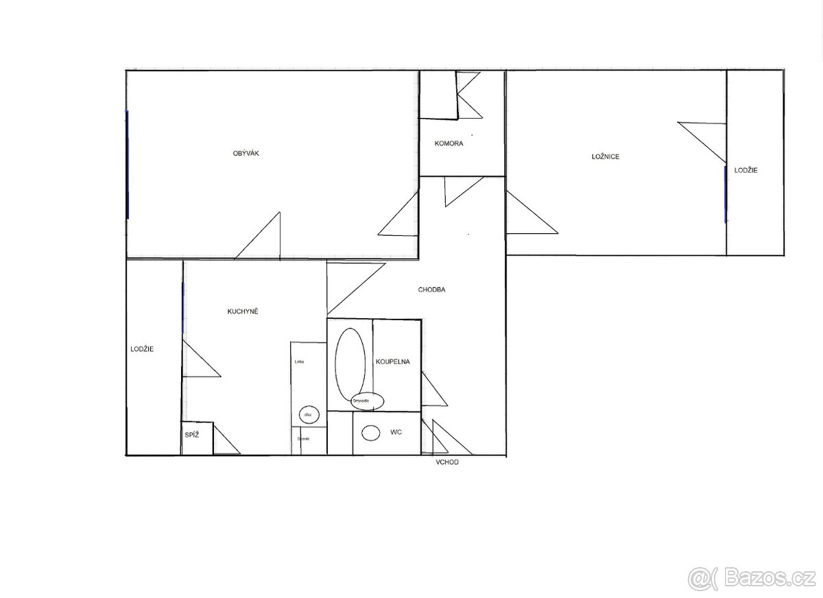 Podnájem bytu 2+1, 56 m², ul. I. Šustaly, Kopřivnice