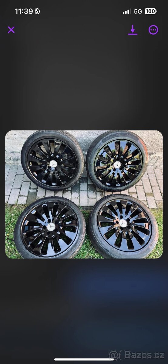 Prodám kola 5x112 r17 letní
