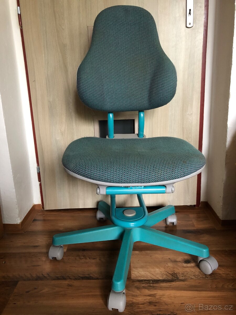 Dětská rostoucí otočná ergonomická židle