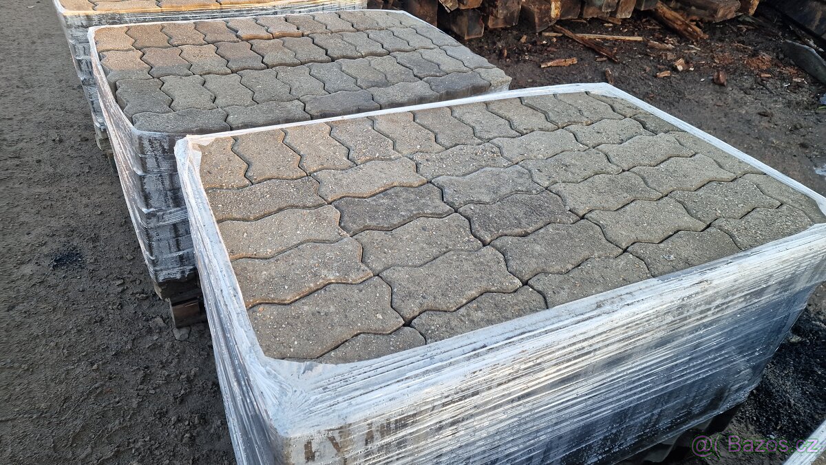 zámkova dlažba vlnka