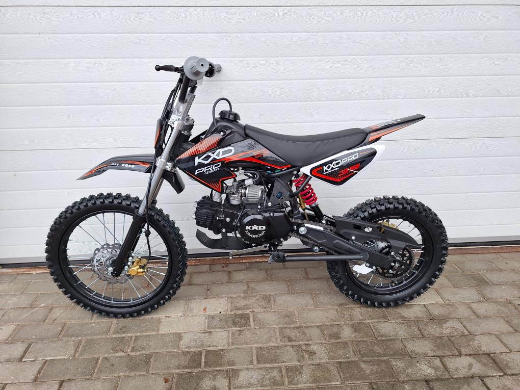 dirtbike pitbike 125ccm KXD 607 17/14 - červená