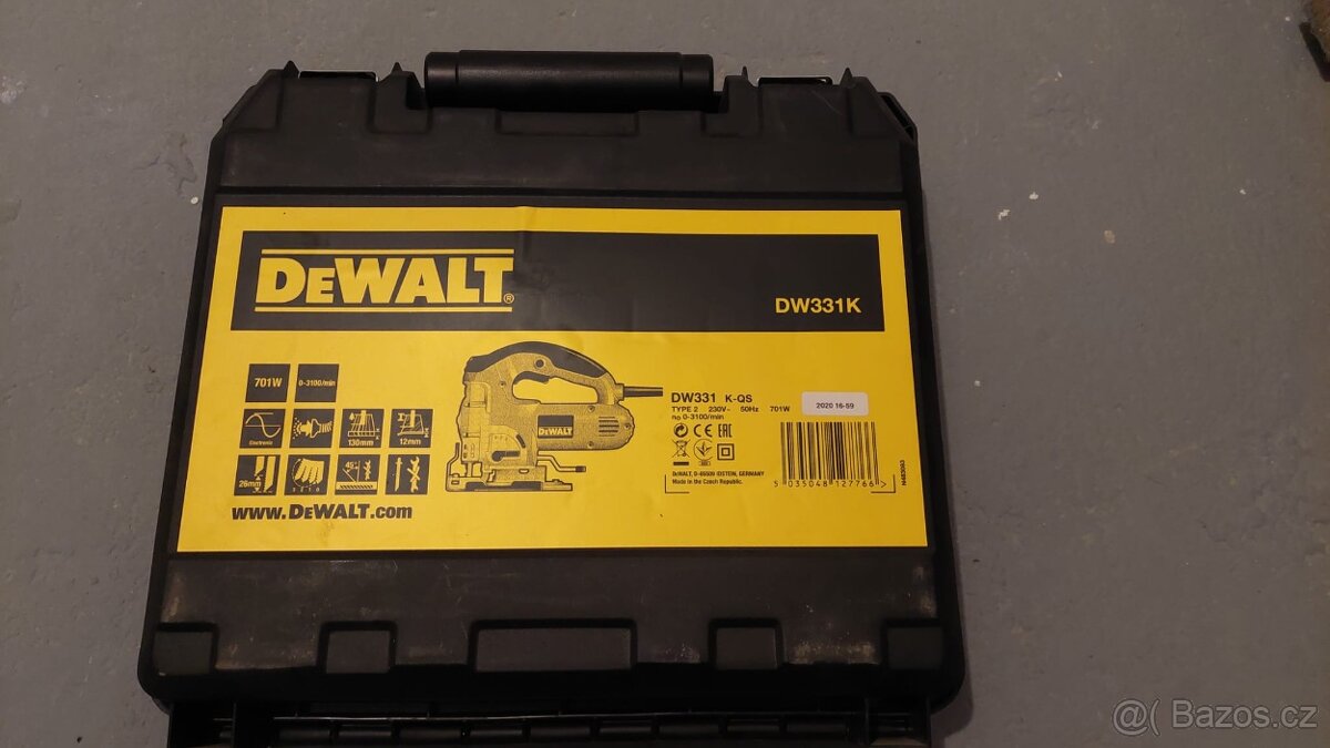 Přímočará pila Dewalt DW331K - nová, nepoužitá