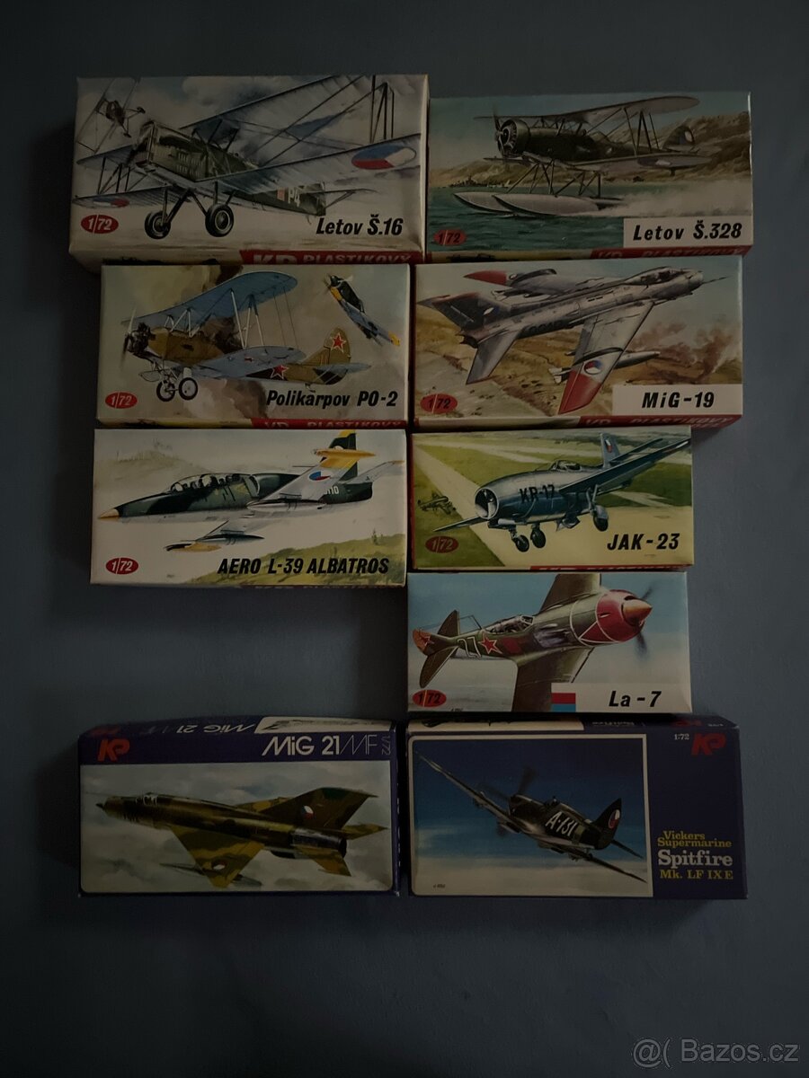 Prodám modely letadel